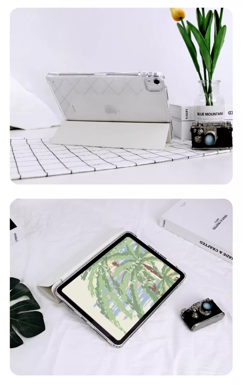 タブレットケース iPad/iPad Air/iPad Pro/mini/Y字型タブレットケース 折り畳み充電対応タブレット保護カバー