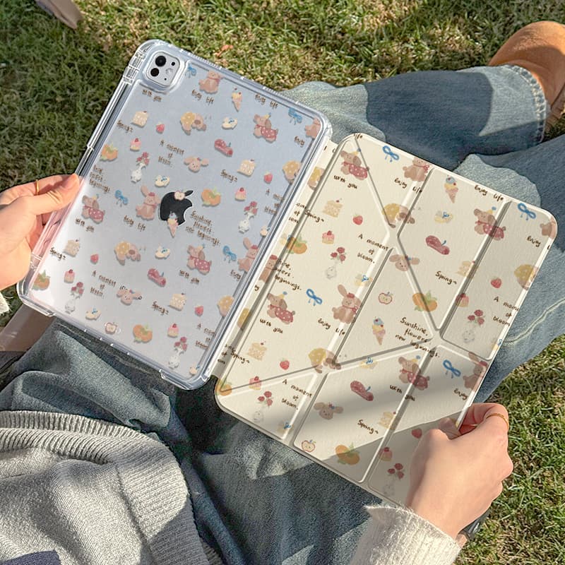 タブレットケース かわいい動物たちの夢見るipadケース iPad/iPad Air/iPad Pro/mini