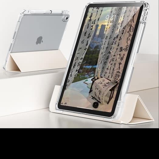 タブレットケース iPad/iPad Air/iPad Pro/mini iPad/iPad Air/iPad Pro/mini 折りたたみスタンド機能付き透明保護ケース