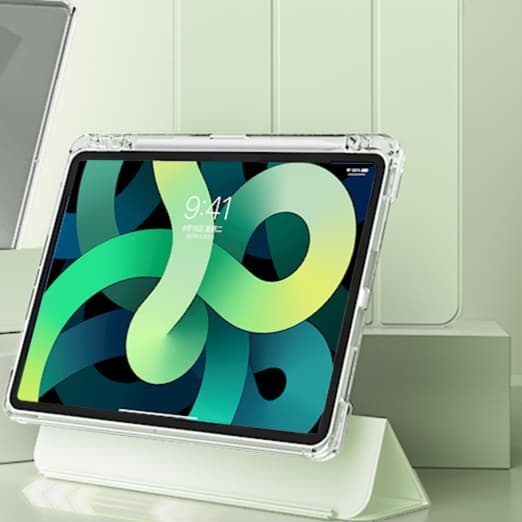 タブレットケース iPad/iPad Air/iPad Pro/mini iPad/iPad Air/iPad Pro/mini 折りたたみスタンド機能付き透明保護ケース