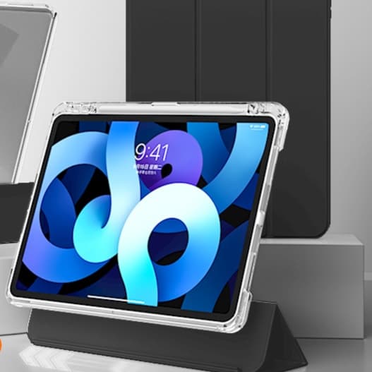 タブレットケース iPad/iPad Air/iPad Pro/mini iPad/iPad Air/iPad Pro/mini 折りたたみスタンド機能付き透明保護ケース