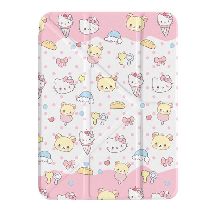 タブレットケース iPad/iPad Air/iPad Pro/mini チェック柄くまちゃん抱っこ保護カバー