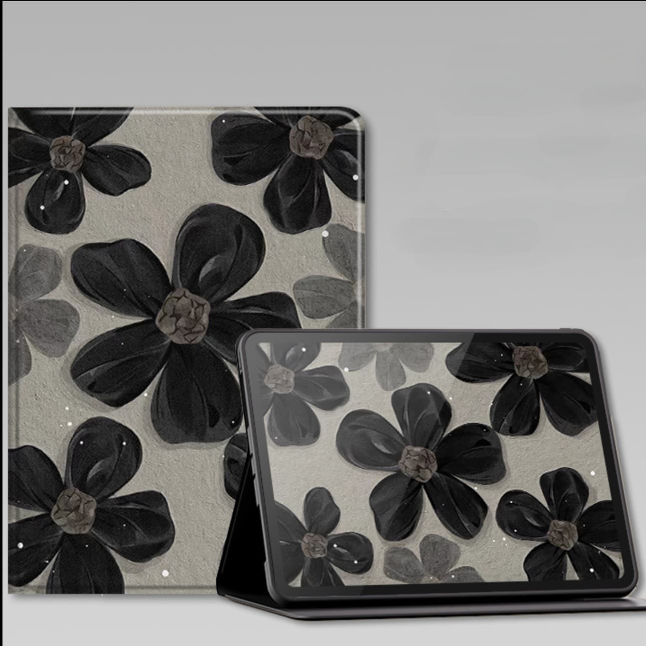 タブレットケース 花柄デザイン 薄型軽量タイプ　保護ケース  iPad/iPad Air/iPad Pro/mini