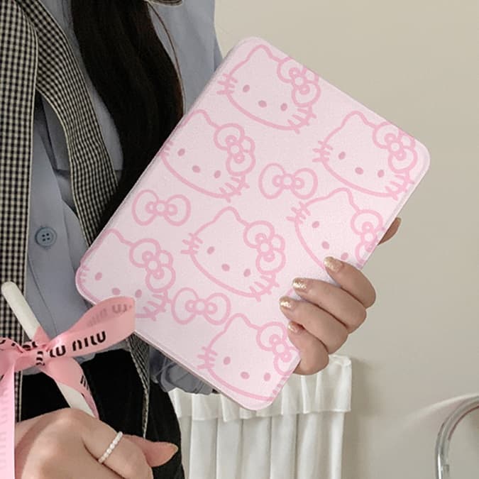 タブレットケース iPad/iPad Air/iPad Pro/mini iPad/iPad Air/iPad Pro/mini かわいい猫柄折りたたみタブレット保護ケース