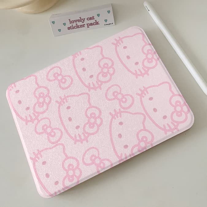 タブレットケース iPad/iPad Air/iPad Pro/mini iPad/iPad Air/iPad Pro/mini かわいい猫柄折りたたみタブレット保護ケース