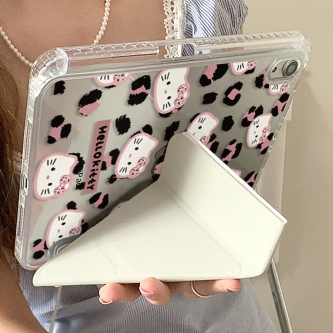 タブレットケース iPad/iPad Air/iPad Pro/mini ねこ柄ヒョウ模様タブレット保護ケース