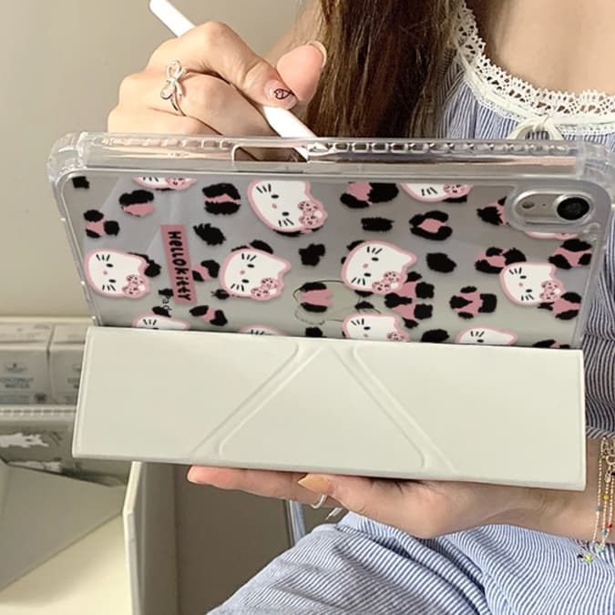 タブレットケース iPad/iPad Air/iPad Pro/mini ねこ柄ヒョウ模様タブレット保護ケース
