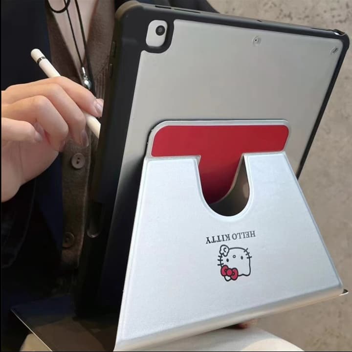 タブレットケース iPad/iPad Air/iPad Pro/mini キティちゃん立て掛け式保護ケース