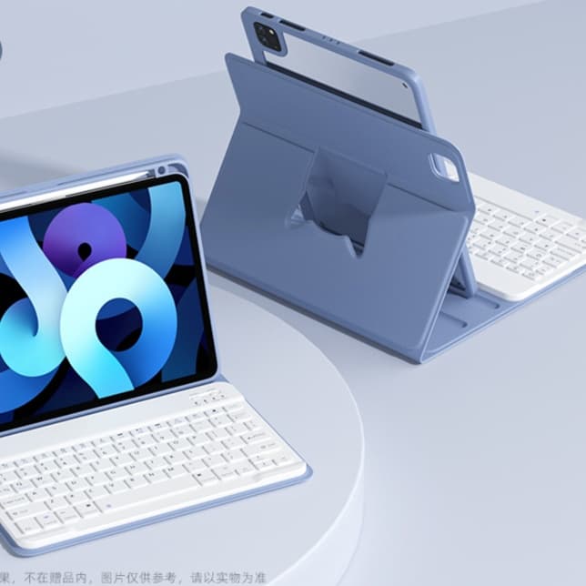 タブレットケース iPad/iPad Air/iPad Pro/mini 回転式タブレットスタンド マック風キーボード付き