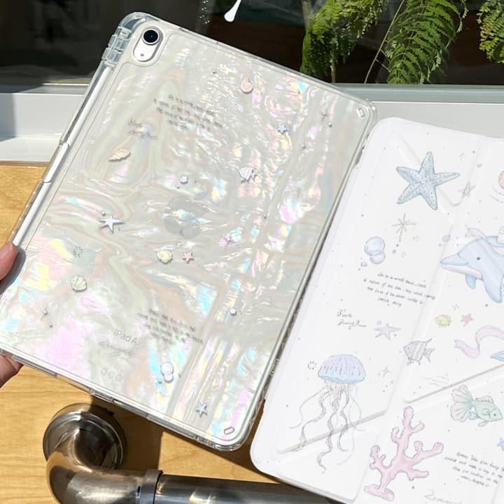 タブレットケース iPad/iPad Air/iPad Pro/mini 月と動物たちの夢見るタブレットカバー