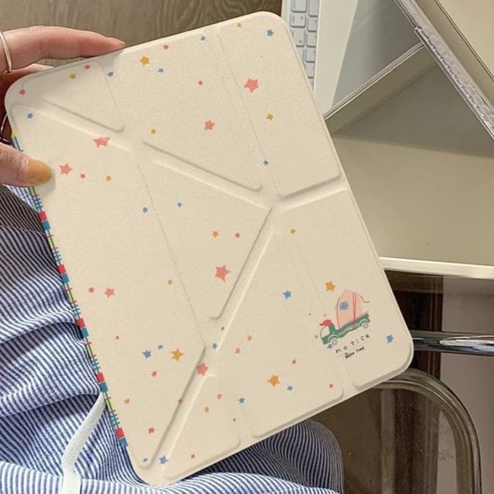 タブレットケース iPad/iPad Air/iPad Pro/mini 星空きらめき 折り畳み式保護カバー