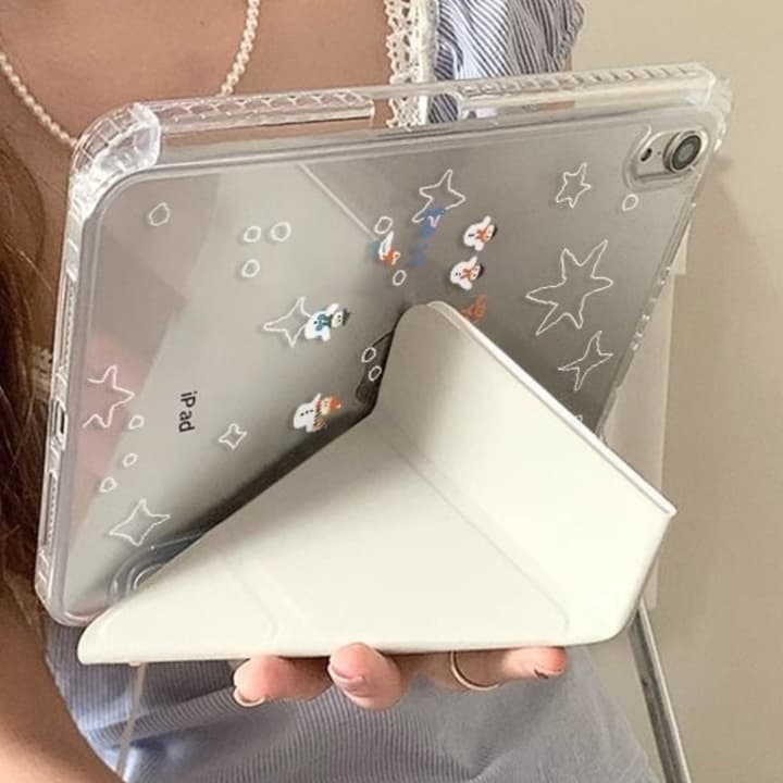 タブレットケース iPad/iPad Air/iPad Pro/mini 星空きらめき 折り畳み式保護カバー
