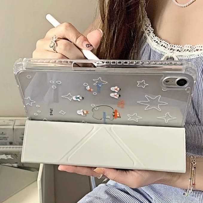 タブレットケース iPad/iPad Air/iPad Pro/mini 星空きらめき 折り畳み式保護カバー