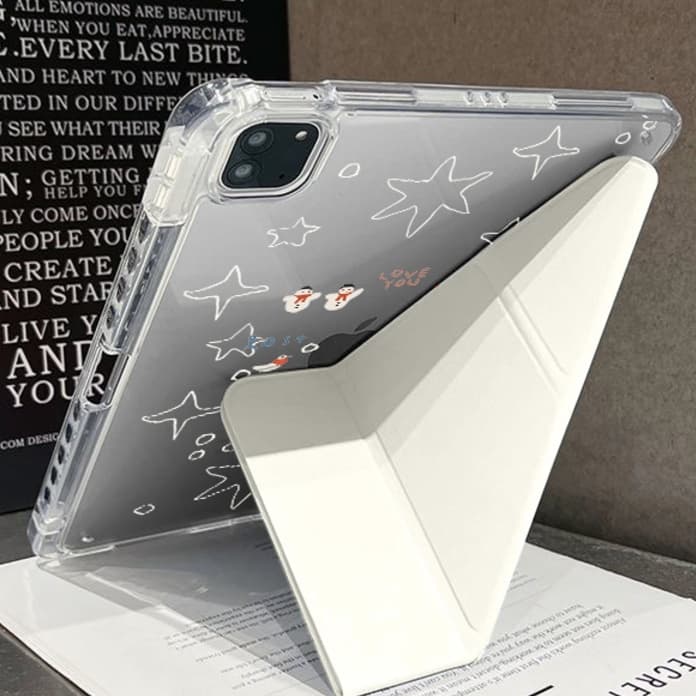 タブレットケース iPad/iPad Air/iPad Pro/mini 星空きらめき 折り畳み式保護カバー