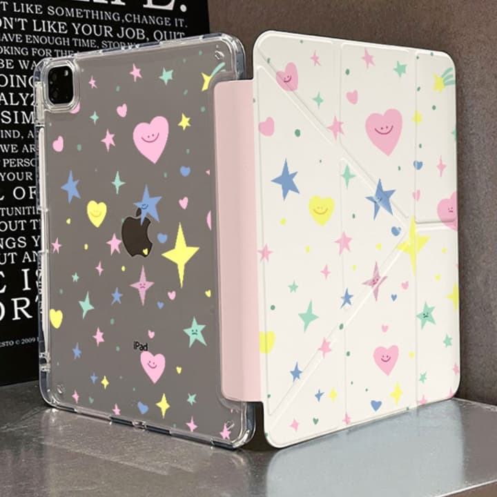 タブレットケース iPad/iPad Air/iPad Pro/mini 星空きらめき 折り畳み式保護カバー