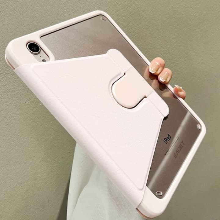タブレットケース iPad/iPad Air/iPad Pro/mini 多機能ポケット付き透明背面保護ケース