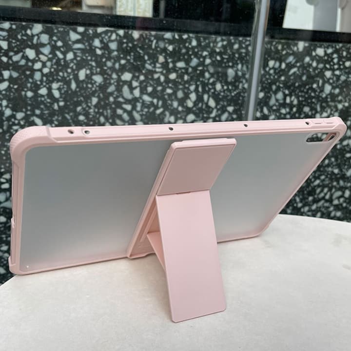 タブレットケース 多機能透明背面 筆ホルダー付き立てかけケース iPad/iPad Air/iPad Pro/mini