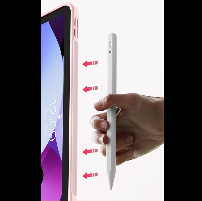 タブレットケース 回転機能付き かわいい子犬 透明タブレットカバー iPad/iPad Air/iPad Pro/mini