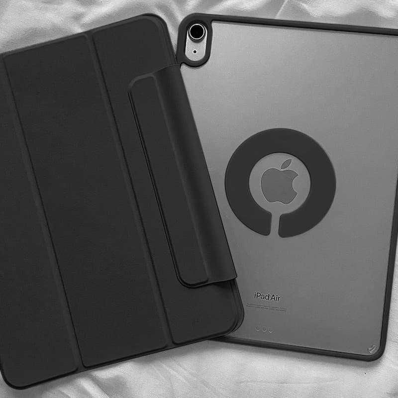 タブレットケース 回転機能付き かわいい子犬 透明タブレットカバー iPad/iPad Air/iPad Pro/mini