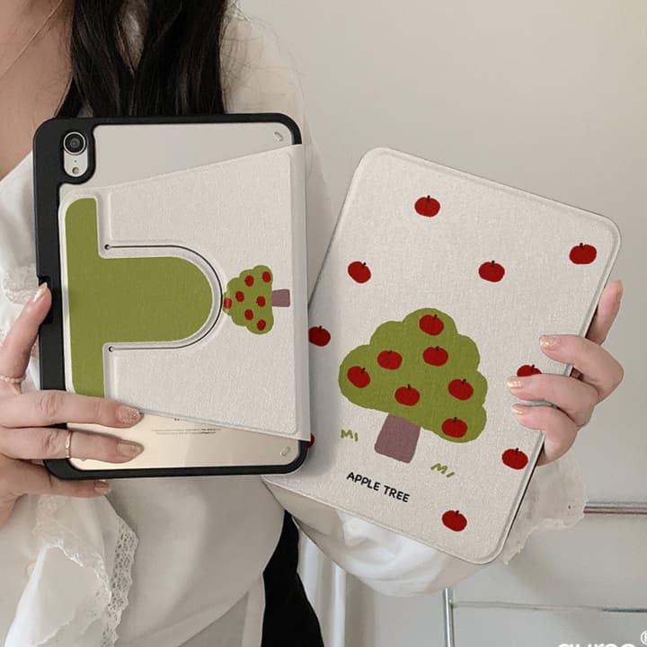 タブレットケース もこもこくまさんの冬支度タブレットカバー iPad/iPad Air/iPad Pro/mini