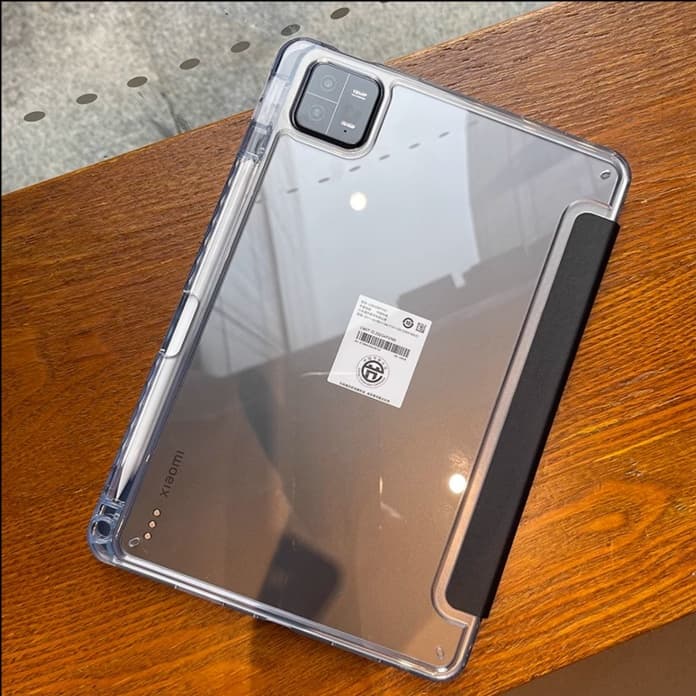 タブレットケース 透明保護カバー 折り畳みスタンド機能付き Xiaomi / Redmiタブレット