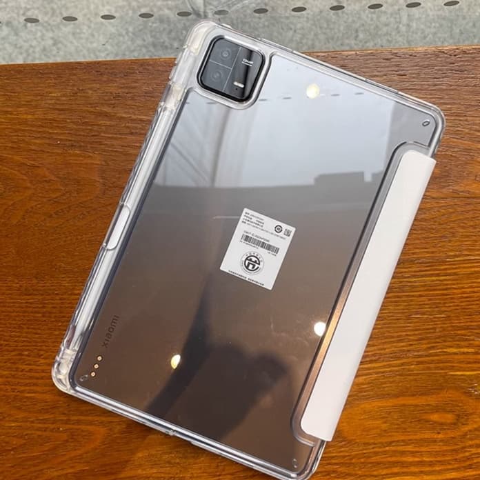 タブレットケース 透明保護カバー 折り畳みスタンド機能付き Xiaomi / Redmiタブレット