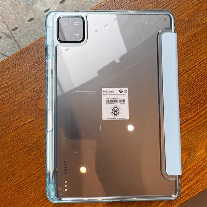 タブレットケース 透明保護カバー 折り畳みスタンド機能付き Xiaomi / Redmiタブレット