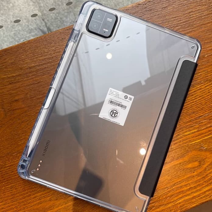 タブレットケース 透明保護カバー 折り畳みスタンド機能付き Xiaomi / Redmiタブレット