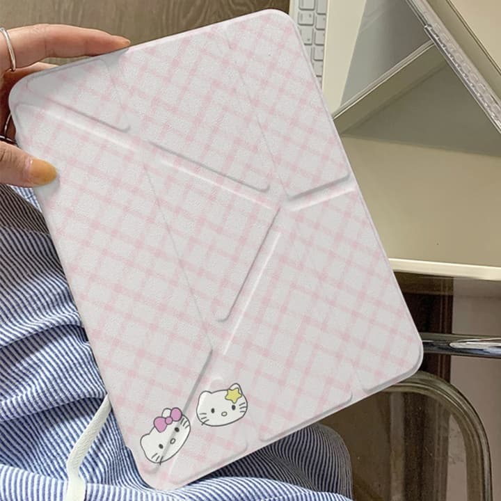 タブレットケース かわいい猫柄 折り畳み式タブレット保護カバー iPad/iPad Air/iPad Pro/mini