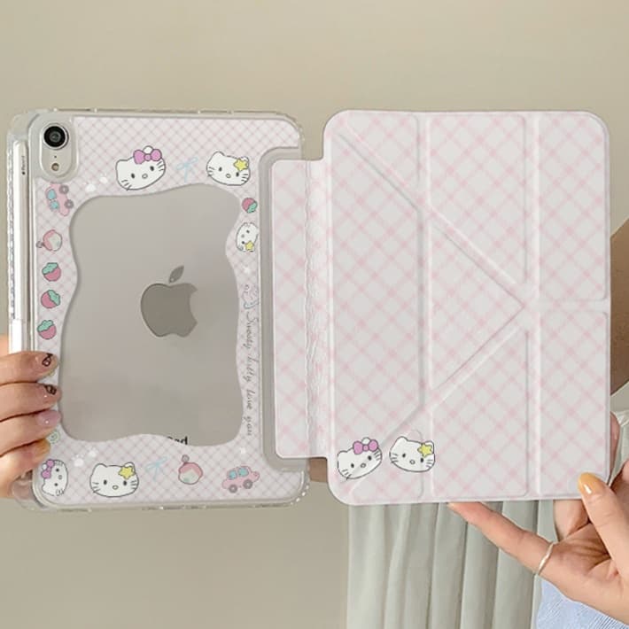 タブレットケース かわいい猫柄 折り畳み式タブレット保護カバー iPad/iPad Air/iPad Pro/mini