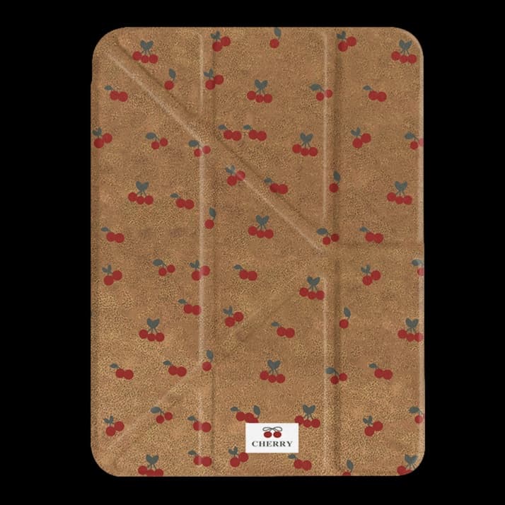 タブレットケース さくらんぼ柄 折りたたみ式保護タブレットケース iPad/iPad Air/iPad Pro/mini