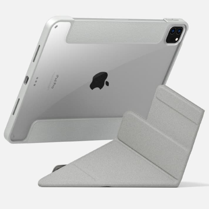 タブレットケース 磁気充電対応 筆収納機能付き透明保護ケース iPad/iPad Air/iPad Pro/mini