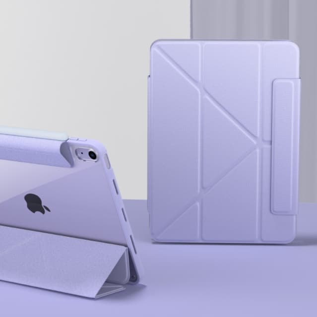 タブレットケース 磁気充電対応 筆収納機能付き透明保護ケース iPad/iPad Air/iPad Pro/mini