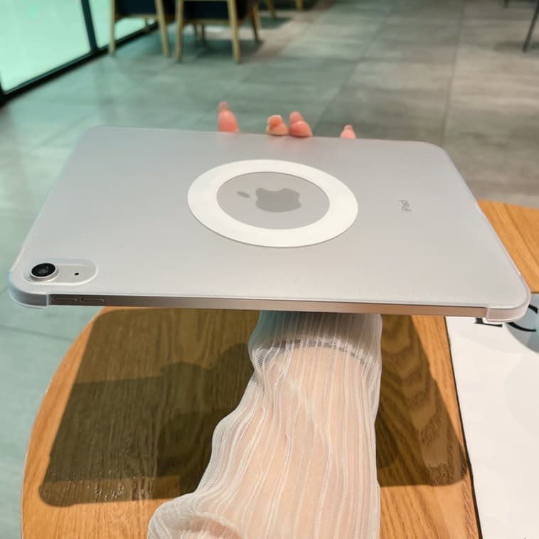 タブレットケース iPad/iPad Air/iPad PRo/mini/タブレットケース 磁石吸着円形リング付き薄型保護カバー（フィルム付き）