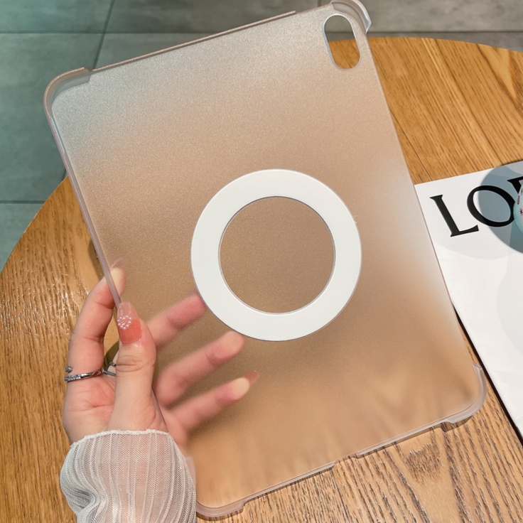 タブレットケース iPad/iPad Air/iPad PRo/mini/タブレットケース 磁石吸着円形リング付き薄型保護カバー（フィルム付き）