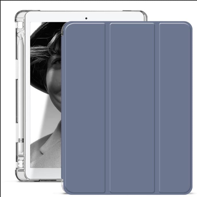 タブレットケース 三つ折り 薄型 透明背面保護ケース iPad/iPad Air/iPad Pro/mini