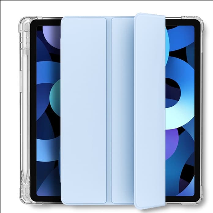 タブレットケース 三つ折り 薄型 透明背面保護ケース iPad/iPad Air/iPad Pro/mini