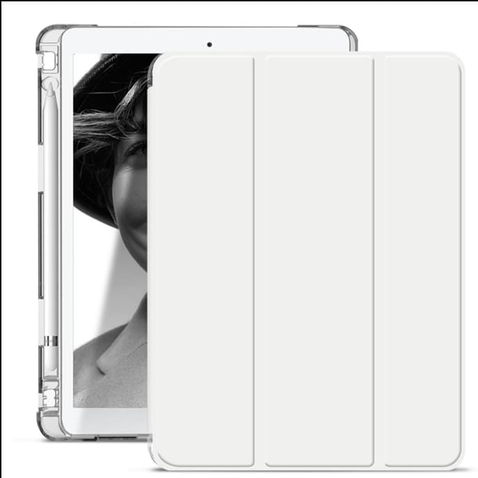 タブレットケース 三つ折り 薄型 透明背面保護ケース iPad/iPad Air/iPad Pro/mini