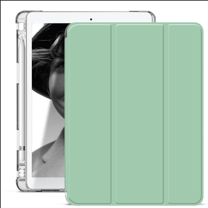 タブレットケース 三つ折り 薄型 透明背面保護ケース iPad/iPad Air/iPad Pro/mini