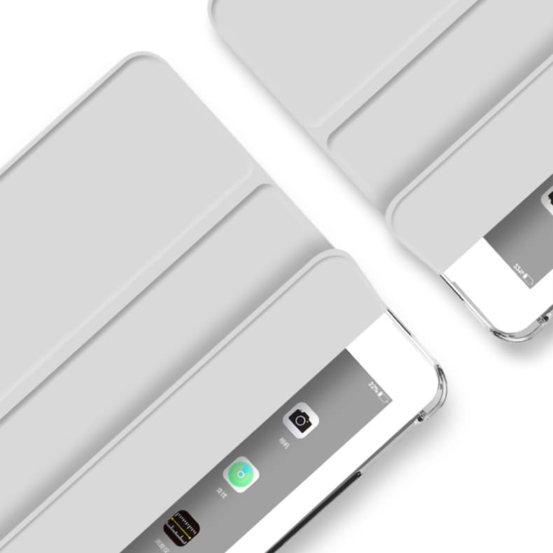 タブレットケース 三つ折り 薄型 透明背面保護ケース iPad/iPad Air/iPad Pro/mini