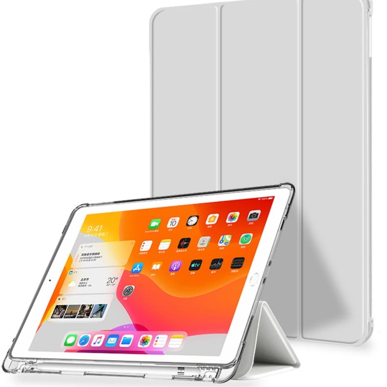 タブレットケース 三つ折り 薄型 透明背面保護ケース iPad/iPad Air/iPad Pro/mini