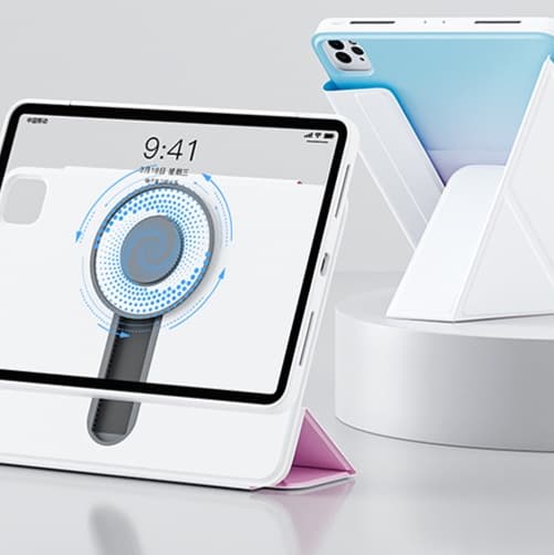 タブレットケース 多機能スタンド付き折りたたみ保護カバー iPad/iPad Air/iPad Pro/mini