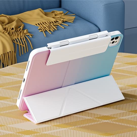 タブレットケース 多機能スタンド付き折りたたみ保護カバー iPad/iPad Air/iPad Pro/mini