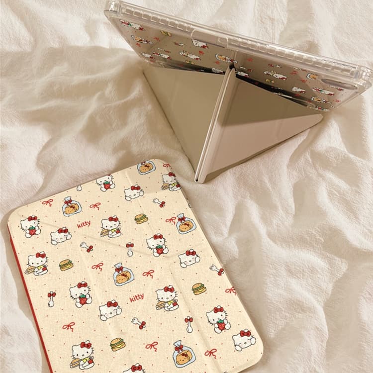 タブレットケース かわいい猫キャラクター柄 タブレット保護カバー iPad/iPad Air/iPad Pro/mini