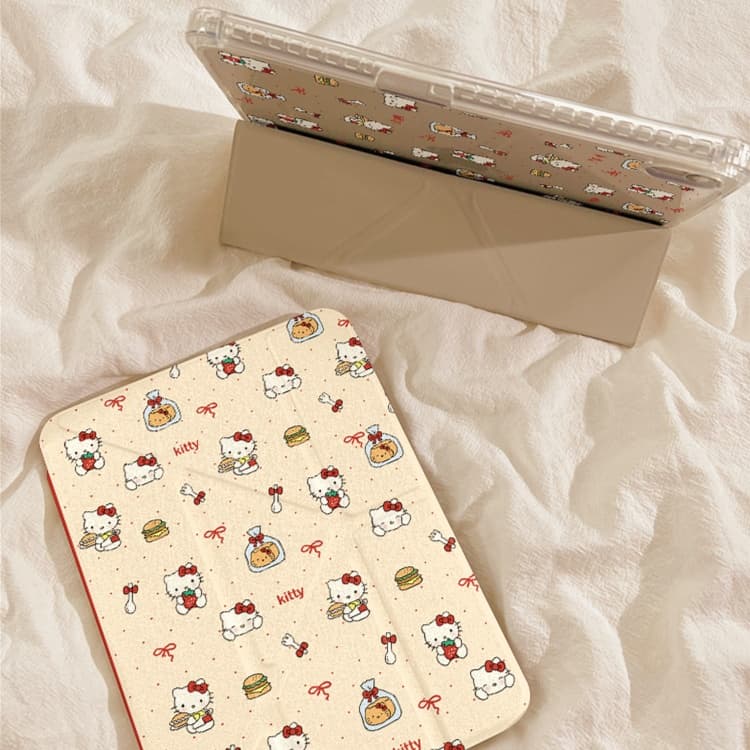タブレットケース かわいい猫キャラクター柄 タブレット保護カバー iPad/iPad Air/iPad Pro/mini