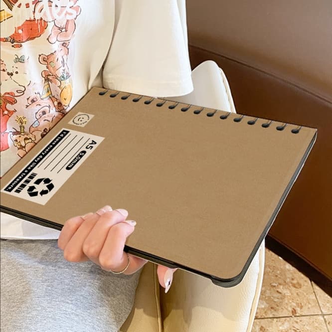 タブレットケース iPad保護カバー/ナチュラル風ノート型タブレットケース