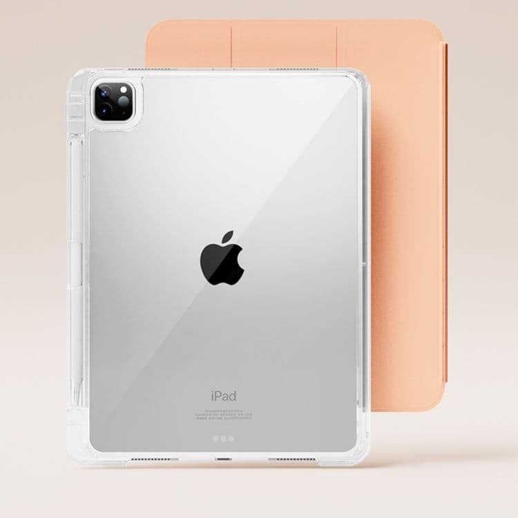 タブレットケース 透明背面板 三つ折り式保護カバー iPad/iPad Air/iPad Pro/mini