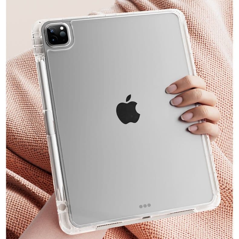 タブレットケース 透明背面板 三つ折り式保護カバー iPad/iPad Air/iPad Pro/mini