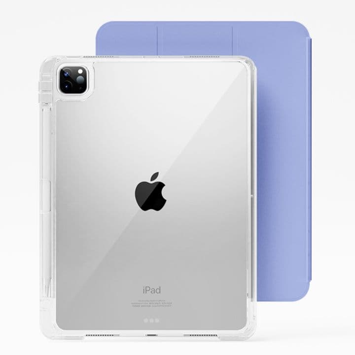 タブレットケース 透明背面板 三つ折り式保護カバー iPad/iPad Air/iPad Pro/mini