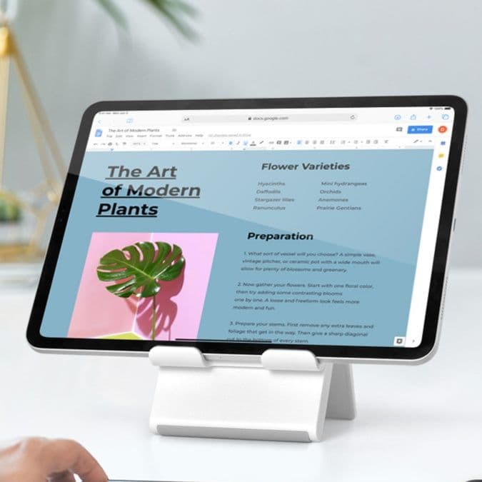 タブレットケース 折りたたみ式タブレットスタンド 角度自在 iPad/iPad Air/iPad Pro/mini